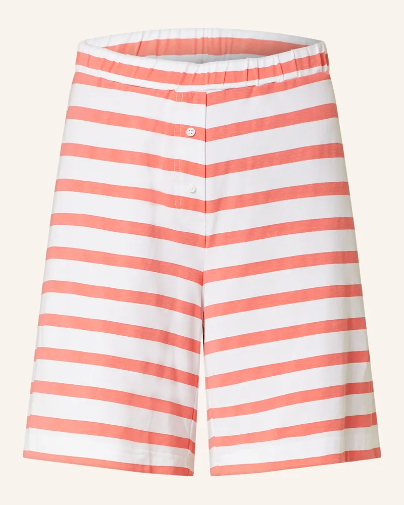 Mey Schlafshorts Serie SUN STRIPES Weiss