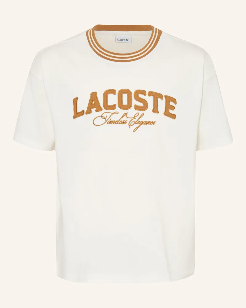 Lacoste T-Shirt weiss Creme