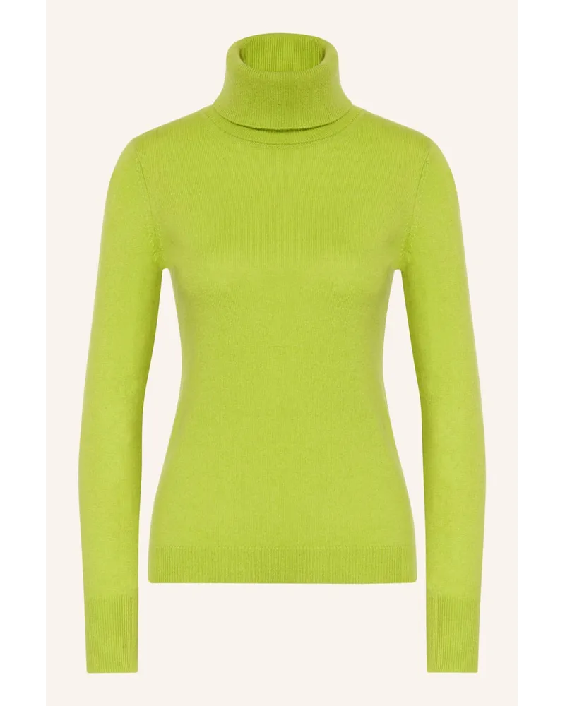 Darling Harbour Rollkragenpullover aus Cashmere Gruen