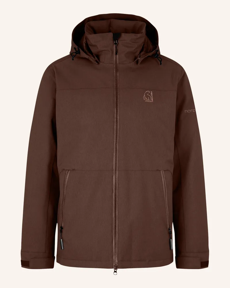 Nordisk Daunenjacke Marton braun Dunkelrot