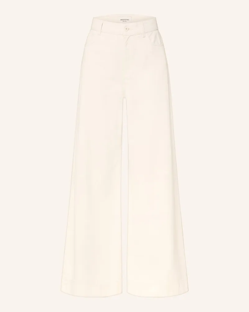 Max Mara Wide Leg Jeans Canneti weiss 001