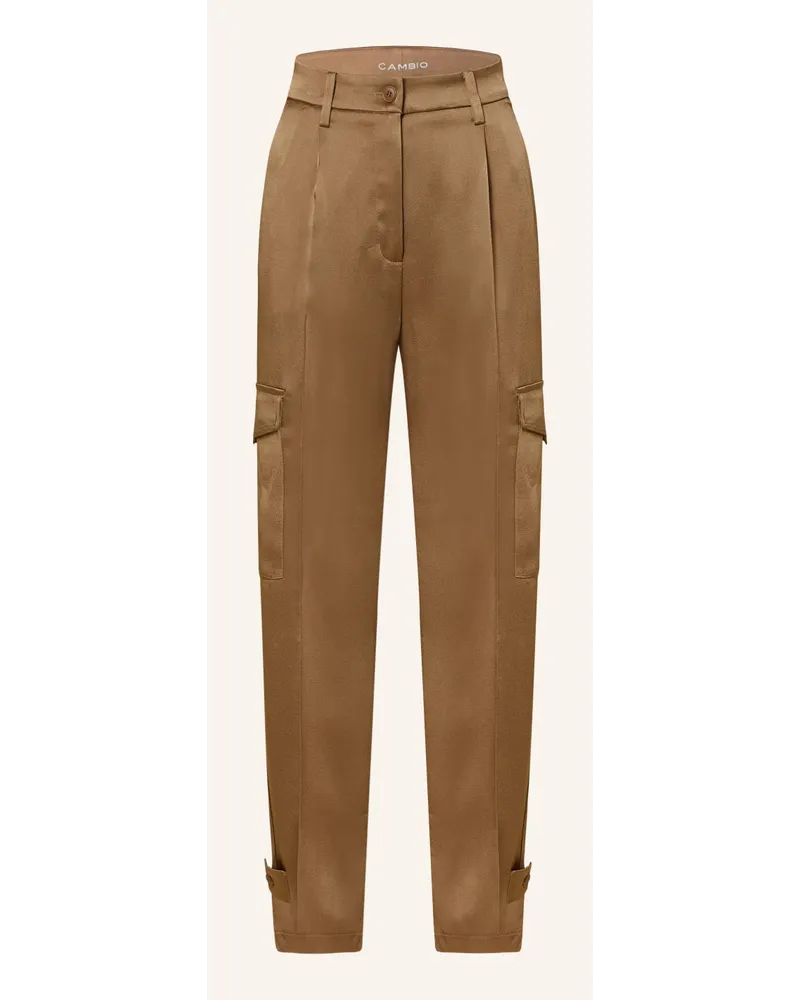 Cambio Cargohose KOKO aus Satin Beige