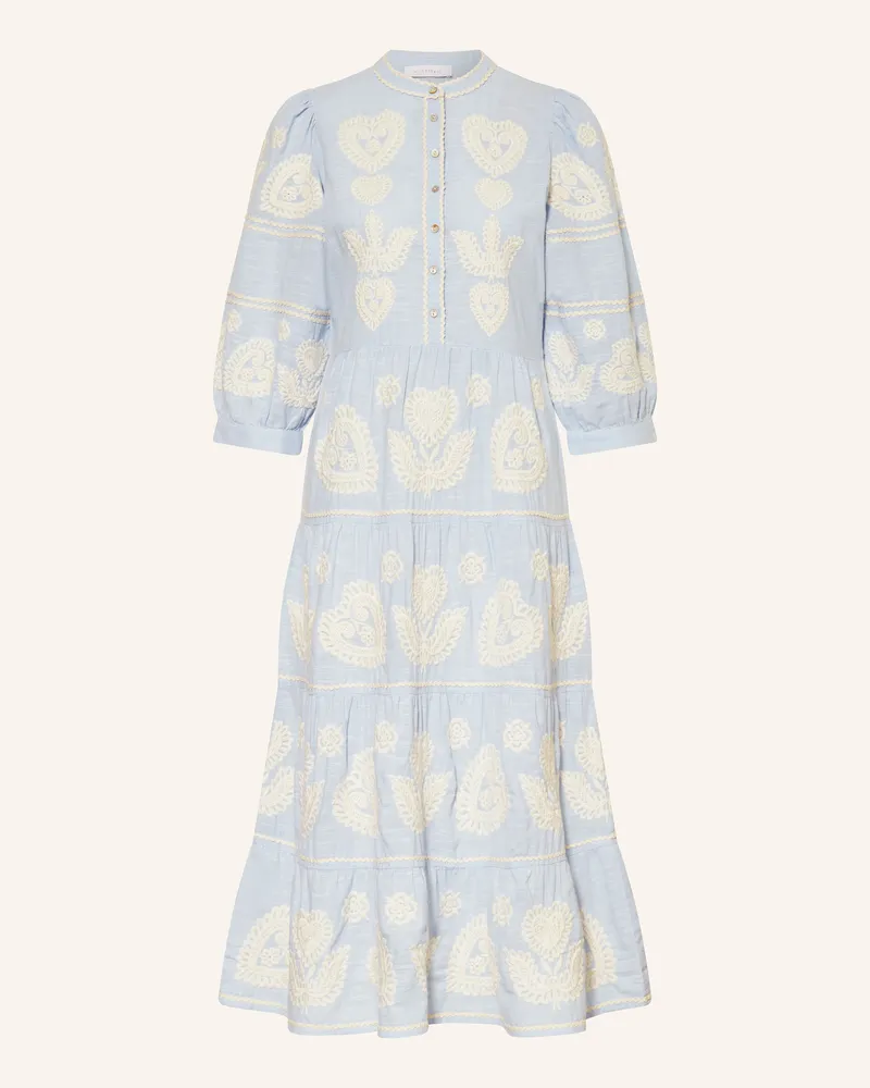 Rich&Royal Kleid mit 3/4-Arm Hellblau