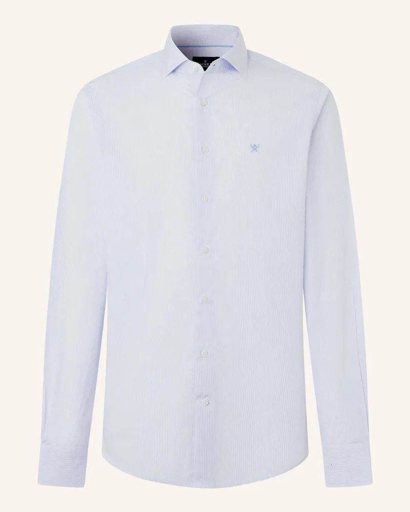 Hackett Freizeithemd City Fine Stripe blau Hellblau