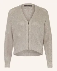 Luisa Cerano Strickjacke mit Glitzergarn Grau