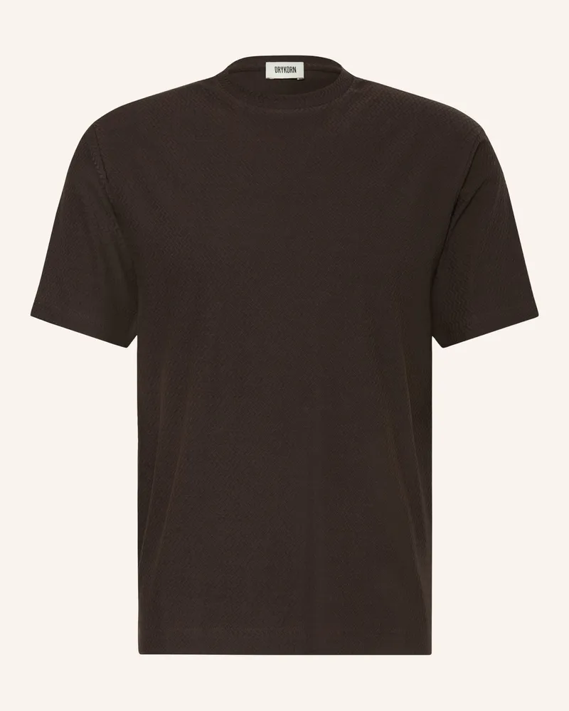 Drykorn T-Shirt Gilberd braun Dunkelbraun