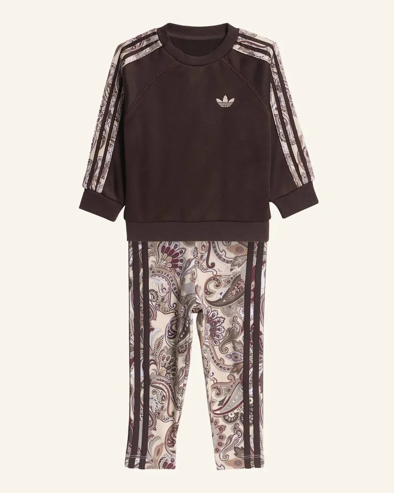 adidas Adidas X Liberty London Oversized Crew Und Leggings Set braun Braun