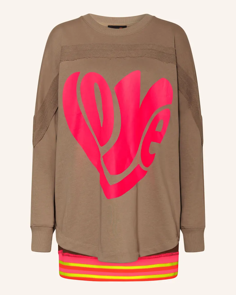 Miss Goodlife Oversized-Sweatshirt Beige