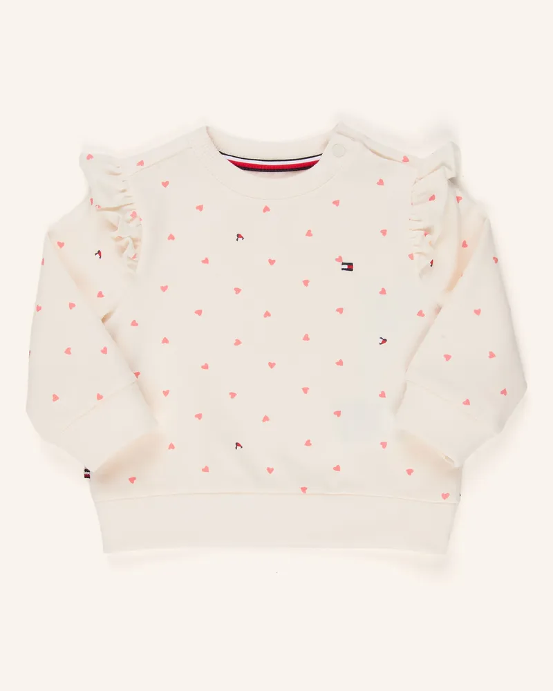 Tommy Hilfiger Sweatshirt Mit Rüschen weiss Creme
