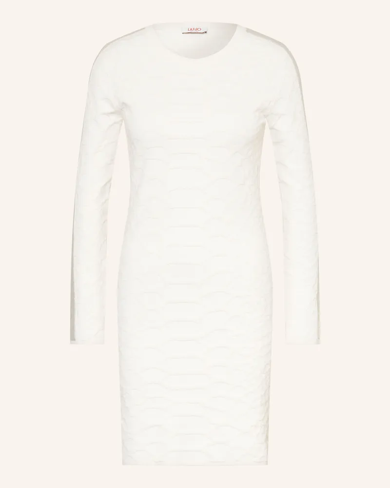Liu Jo Strickkleid Mit Galonstreifen Und Glitzergarn weiss Weiss
