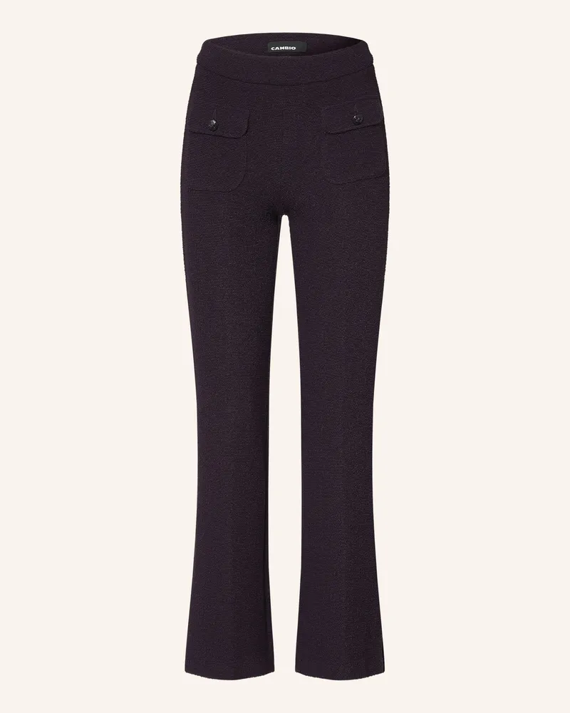 Cambio Bouclé-Hose Faith lila Dunkellila