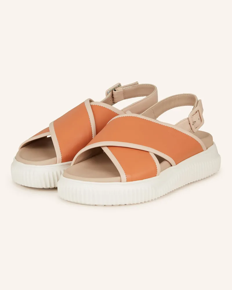 Voile Blanche Plateau-Sandalen LISA Lachs