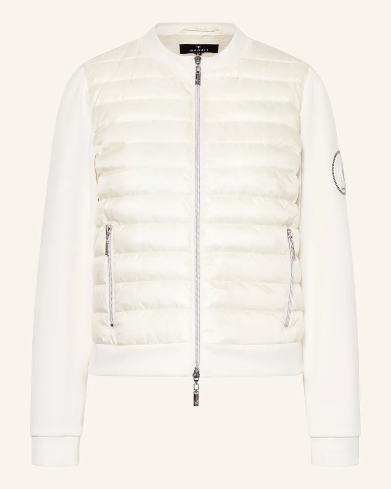 monari Steppjacke im Materialmix Ecru