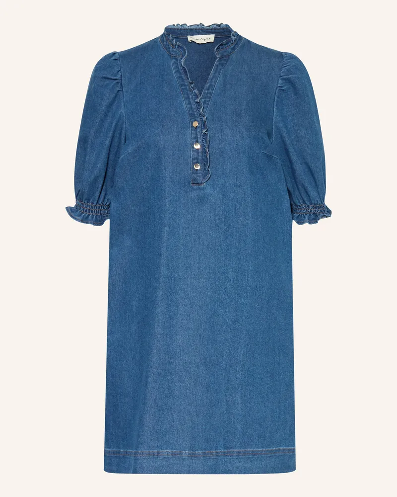 Phase Eight Jeanskleid Carly Mit Rüschen Und 3/4-Arm blau Blau