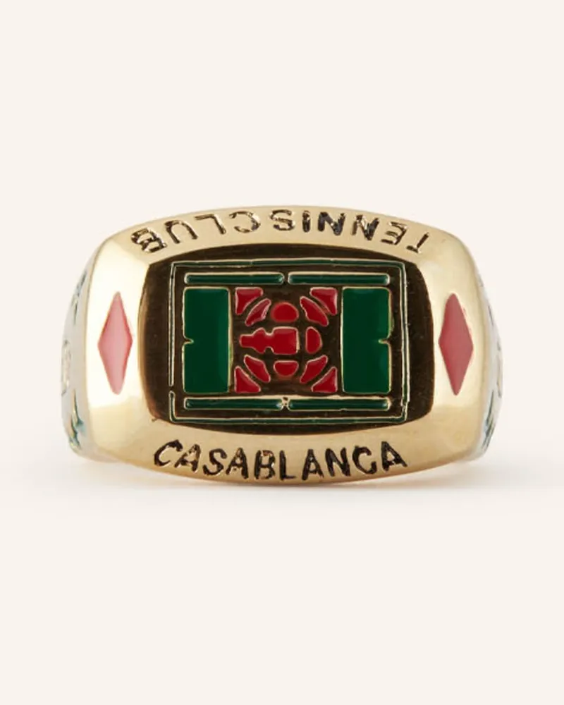 Casablanca Paris Ring TENNIS CLUB Gold