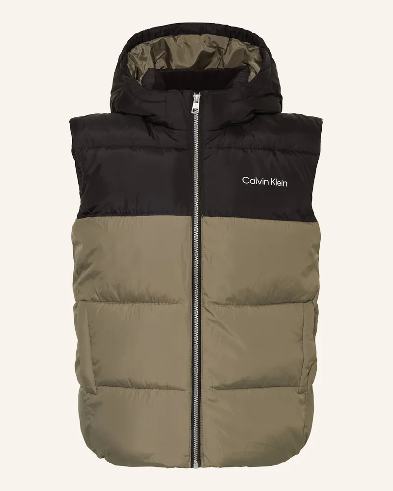 Calvin Klein Weste Oliv