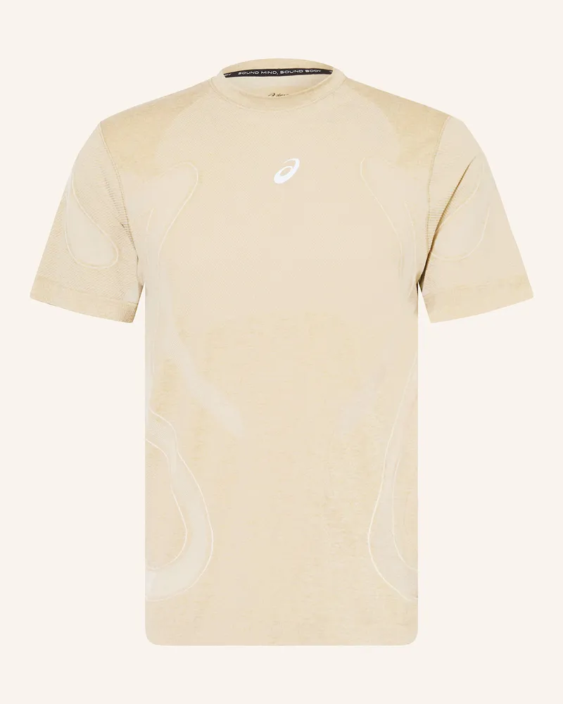Asics Laufshirt ROAD SEAMLESS SS Creme