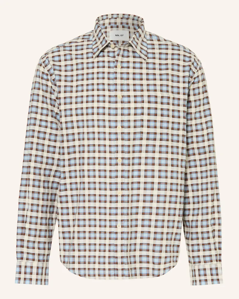 NN 07 Hemd Deon Comfort Fit blau Beige