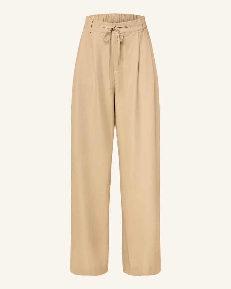 Mrs & HUGS Marlenehose beige Hellbraun