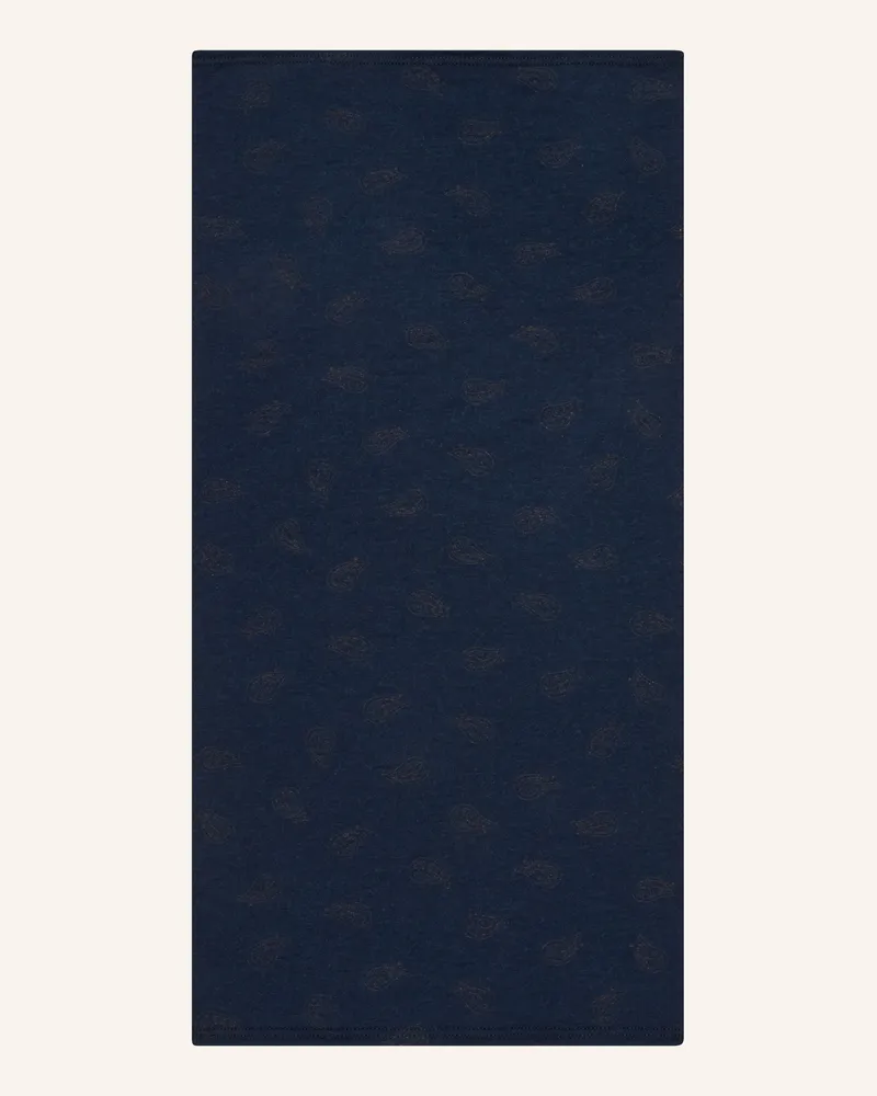 P.A.C. Multifunktionstuch Aus Merinowolle blau Dunkelblau