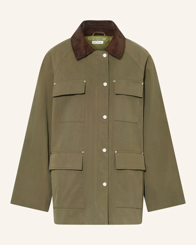 Mrs & HUGS Fieldjacket gruen Oliv