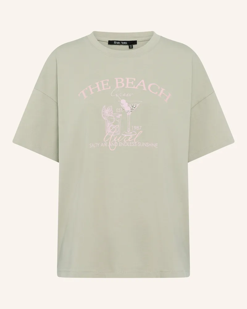 MARC AUREL Shirt grau Grün