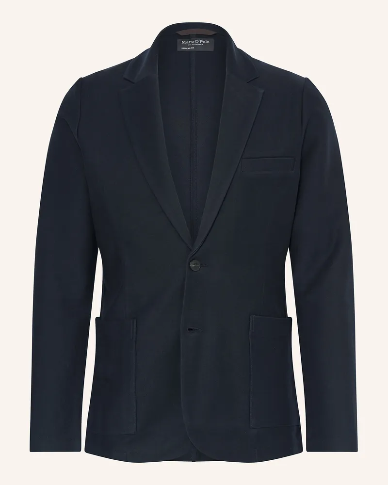 Marc O'Polo Jerseysakko Regular Fit Dunkelblau