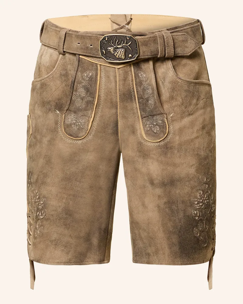 Spieth & Wensky Trachten-Lederhose Fernando braun Camel