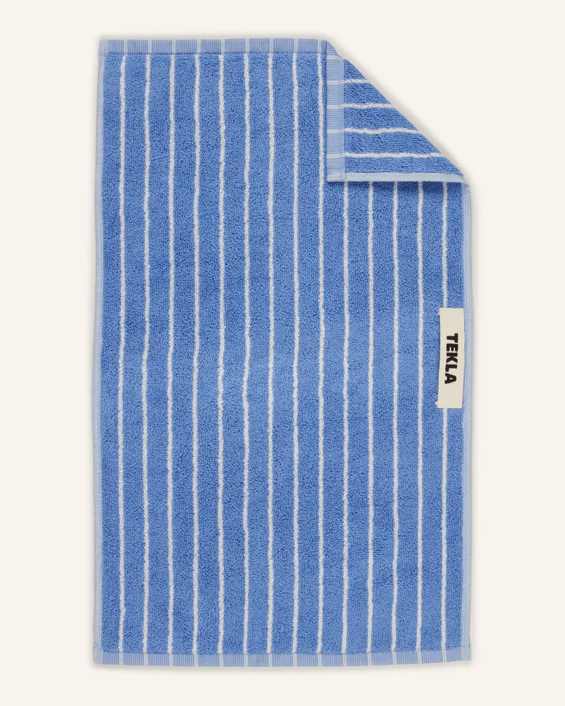 TEKLA Gästehandtuch blau Hellblau