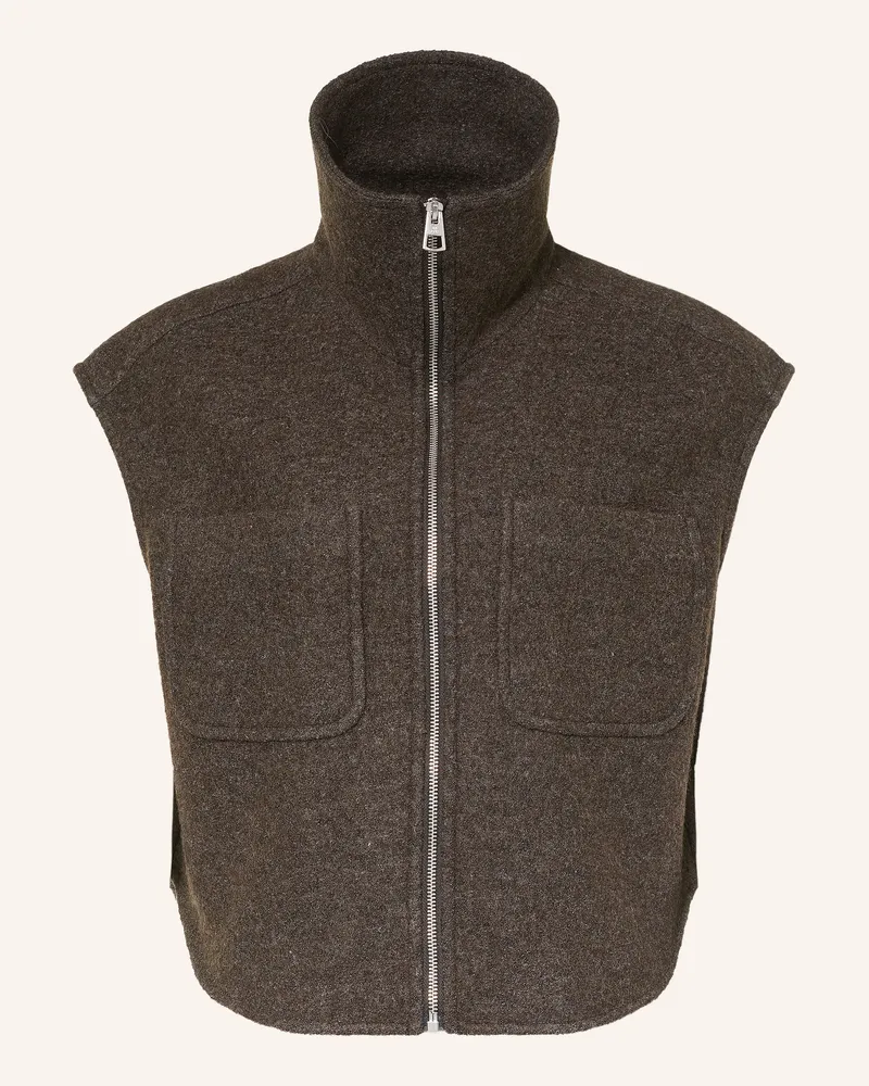 Marc O'Polo Strickweste braun Dunkelbraun