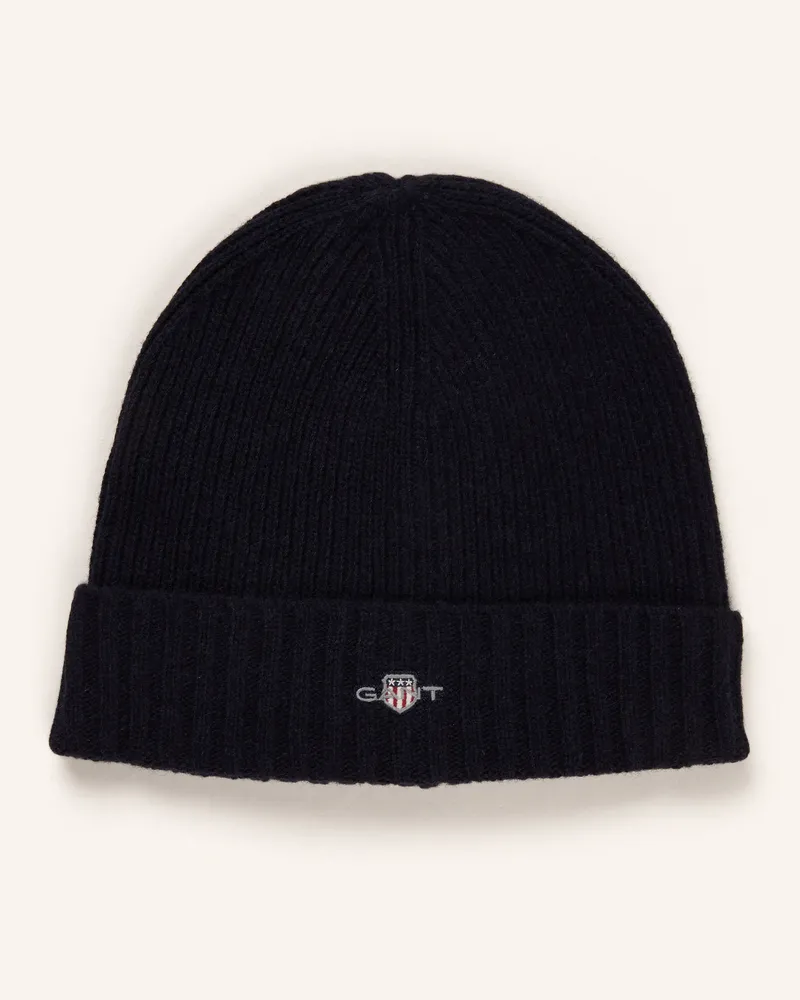Gant Mütze blau Dunkelblau