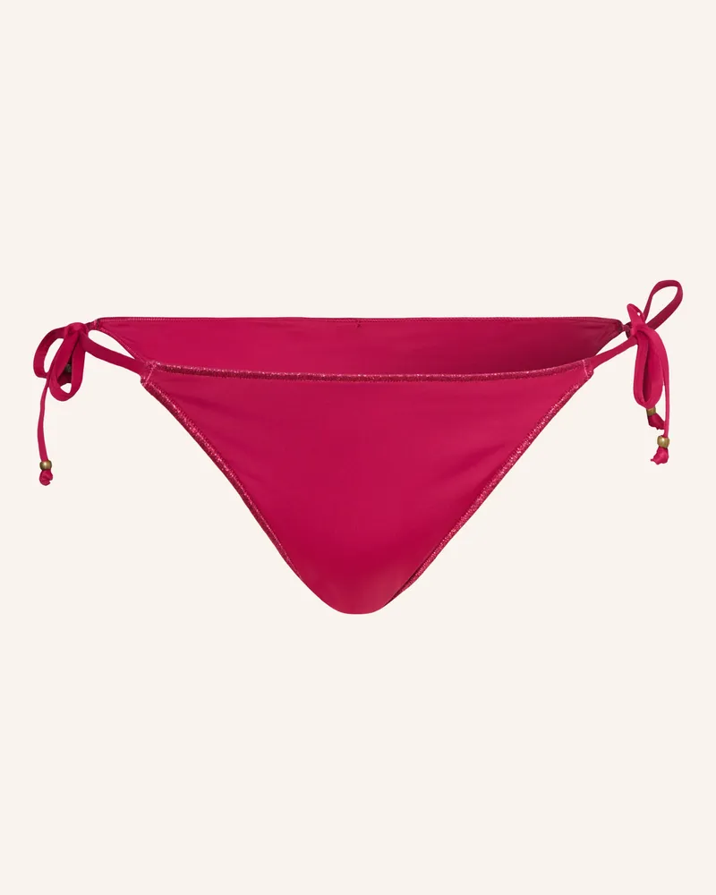 Banana Moon Triangel-Bikini-Hose Massa Flashsun Mit Glitzergarn rot Fuchsia
