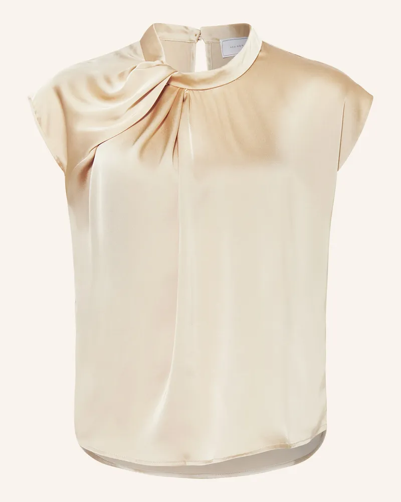 Neo Noir Blusenshirt FLEUR aus Satin Beige