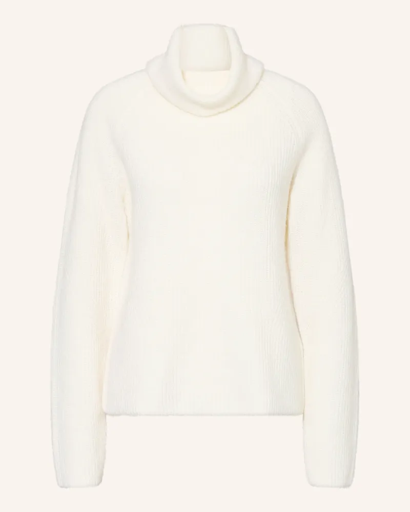 HUGO BOSS Rollkragenpullover Falodina Mit Alpaka weiss Ecru