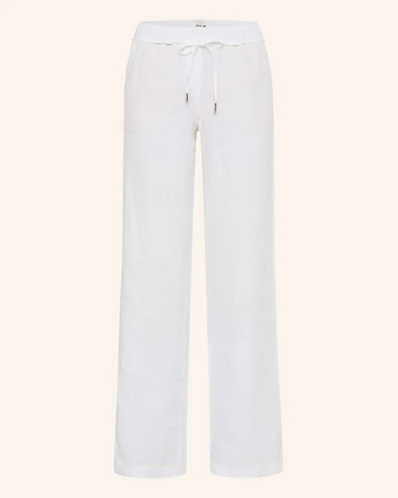 Brax Leinenhose FARINA Weiss