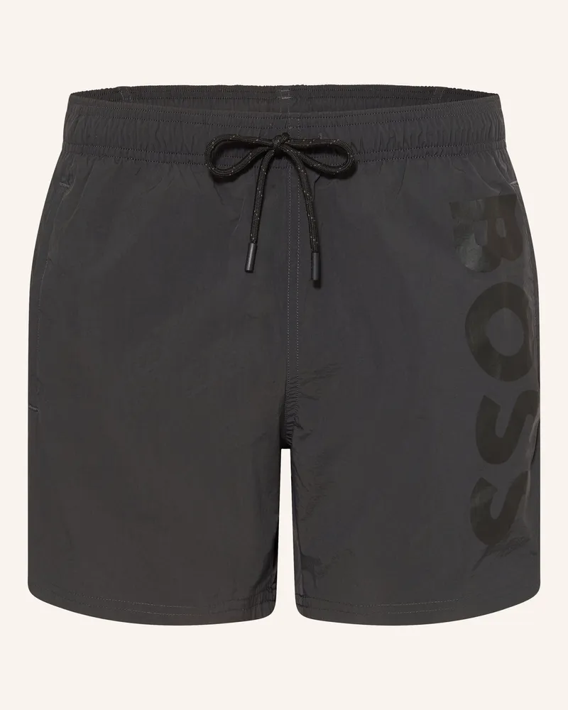 HUGO BOSS Badeshorts Octopus grau Dunkelgrau