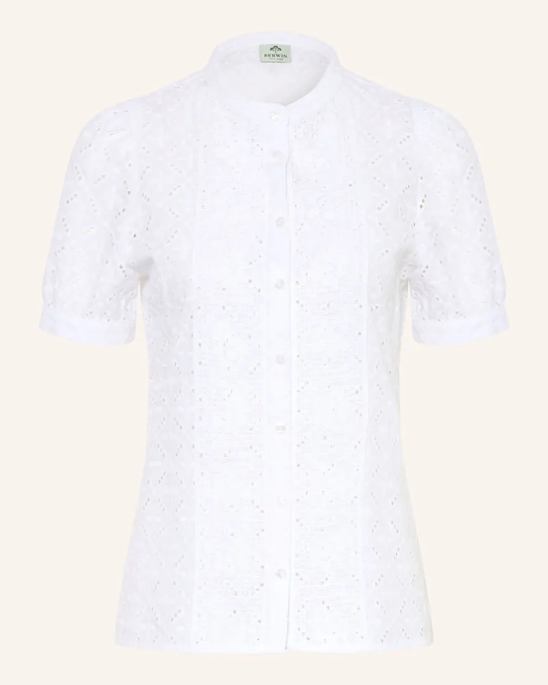 Berwin & Wolff Trachtenbluse Aus Lochspitze weiss Weiss