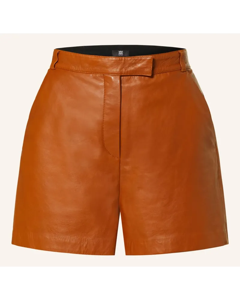 Riani Ledershorts Braun