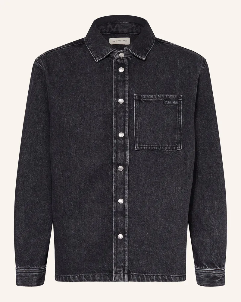 Calvin Klein Jeans-Overshirt Dunkelgrau