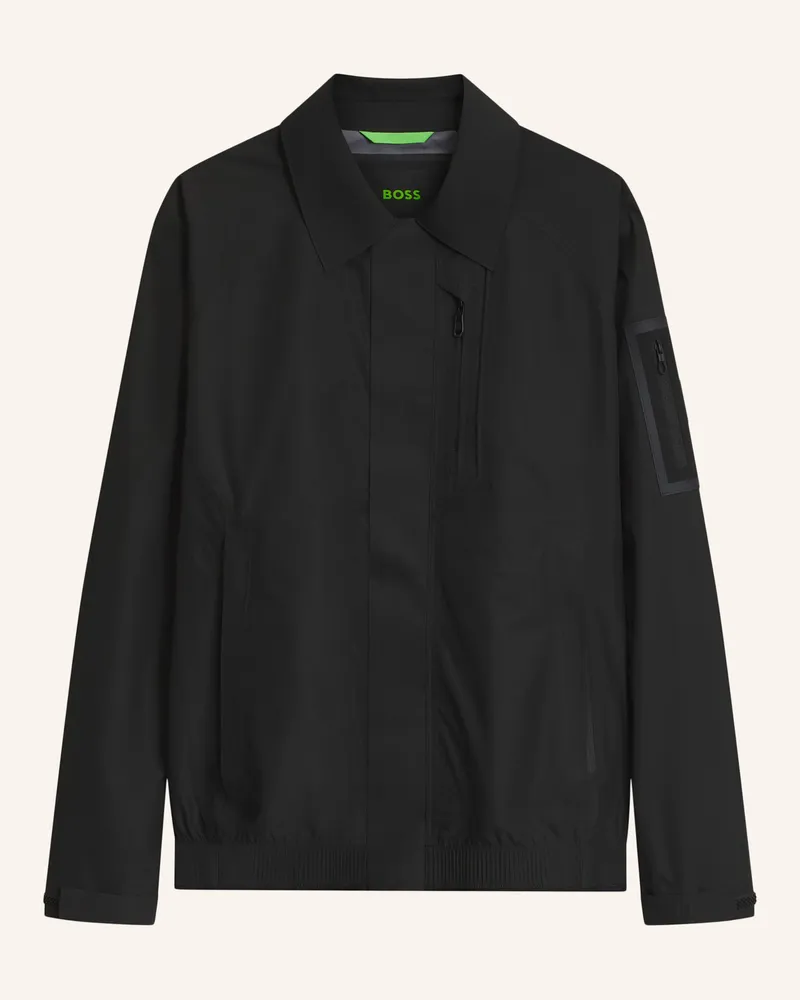 HUGO BOSS Jacke Ow_Visit Coach Jt Regular Fit schwarz Schwarz