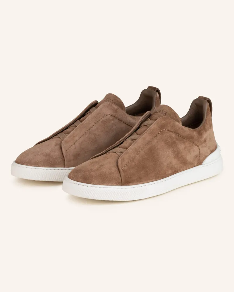 Ermenegildo Zegna Sneaker beige Braun