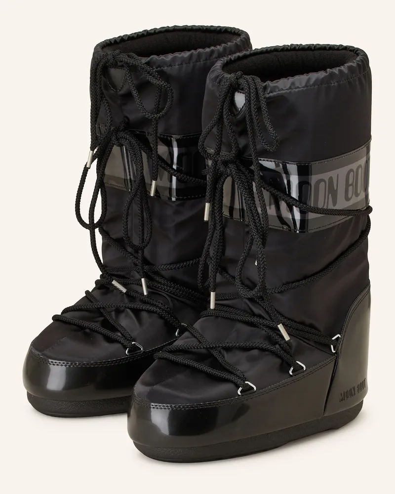 Moon Boot Moon Boots Icon Glance schwarz Schwarz