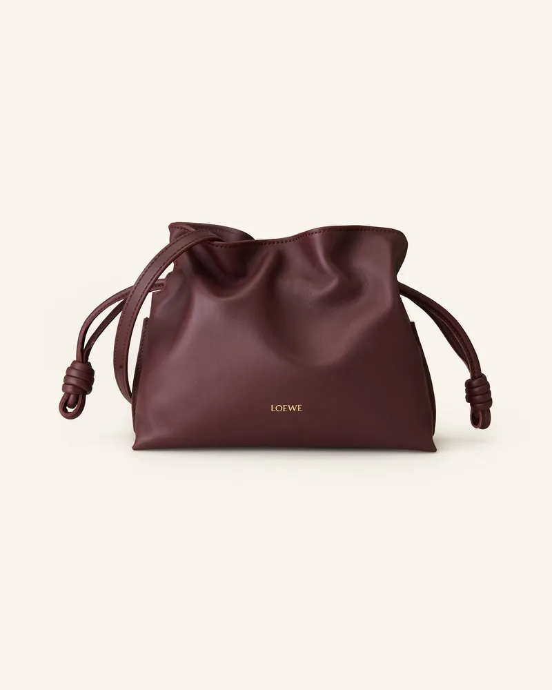 Loewe Clutch FLAMENCO MINI Dunkelrot