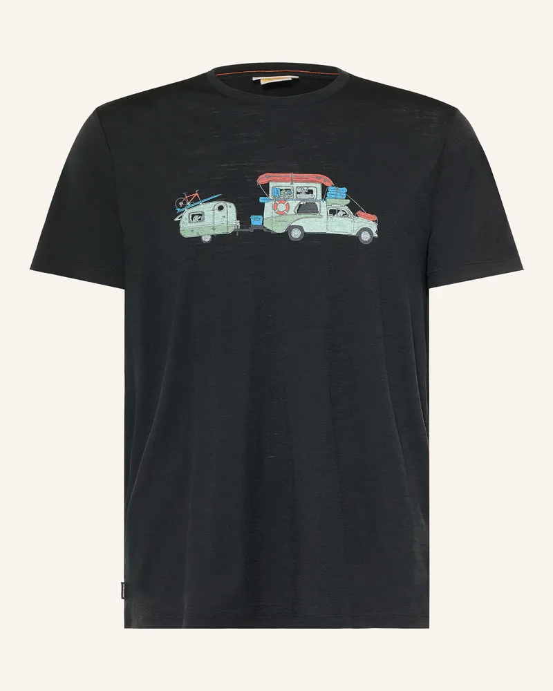 Icebreaker T-Shirt Merino 150 Tech Lite schwarz Schwarz