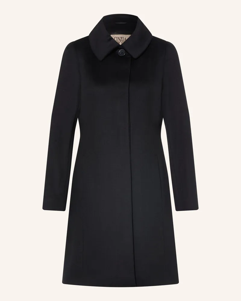 Cinzia Rocca Wollmantel schwarz Schwarz