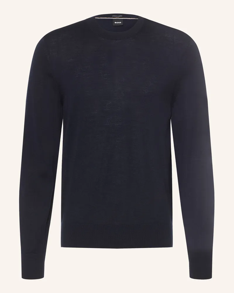 HUGO BOSS Pullover Leno blau Dunkelblau