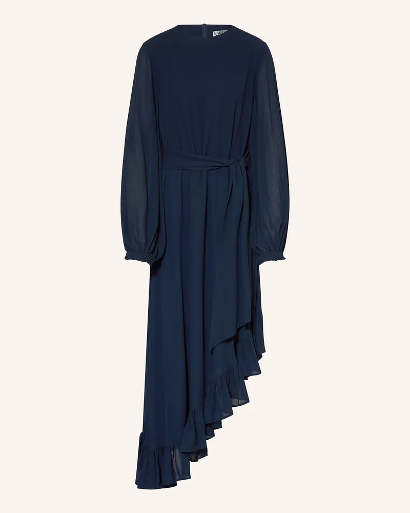 Essentiel Kleid IFLOWER mit Rüschen Dunkelblau