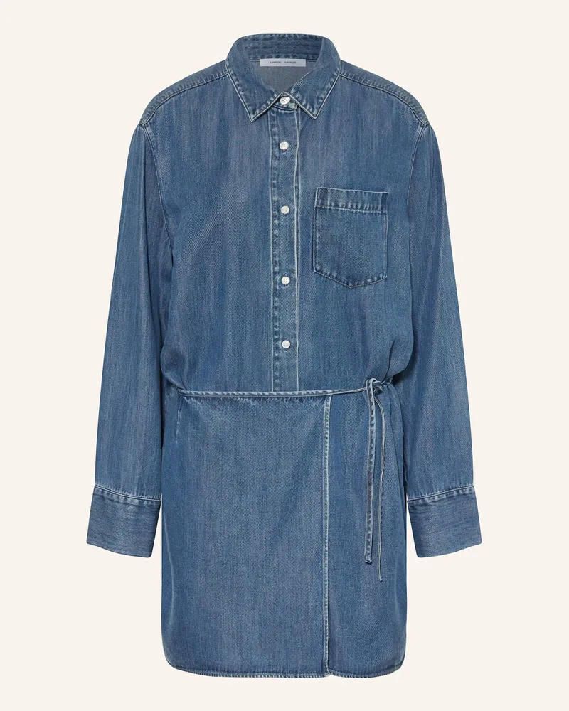 Samsøe & Samsøe Jeanskleid Sasky blau Blau