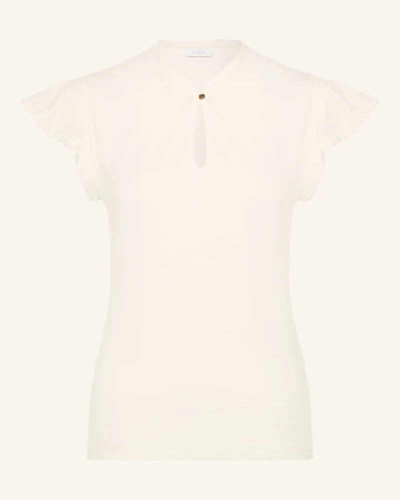 HOBBS London Blusenshirt Lila Aus Jersey Mit Volants weiss Ecru