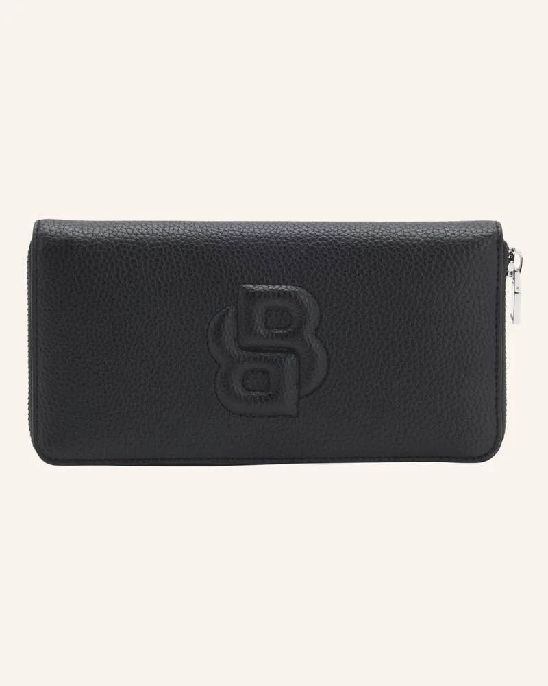 HUGO BOSS Brieftasche ANETT ZIPAROUND Schwarz